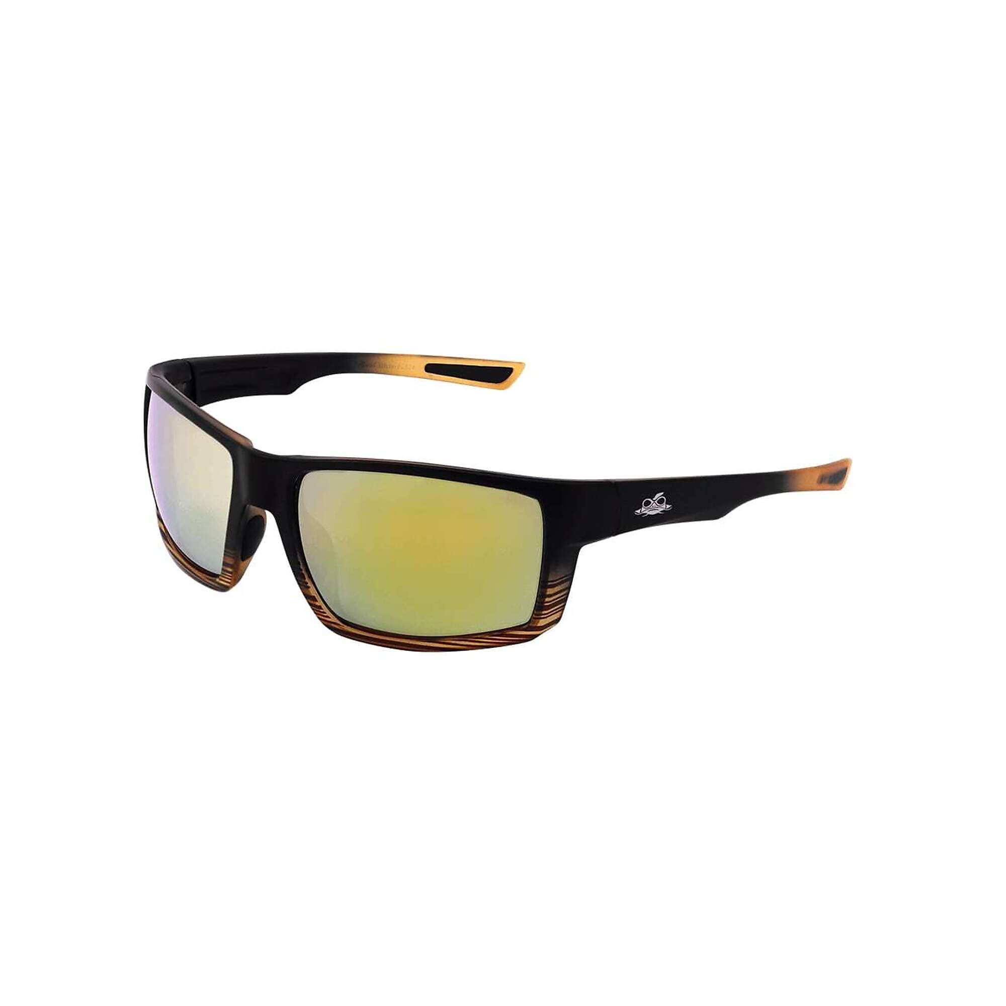 Bullhead Safety Sawfish™, Sawfish Gold AF Polar Lens, Black Frame Safety Glasses, Frame Color Gloss Black, Lens Color Gold, ANSI Z87 Compliant, Model# BH26719PFT